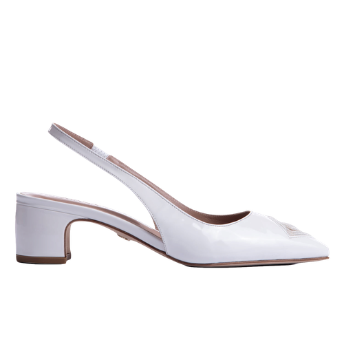 Diamond Slingback 45 White Patent - ATANA - Modalova