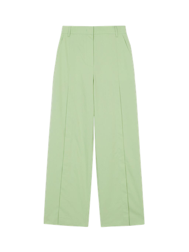 Urth Front-slit Wide Pants - Light Green - EENK - Modalova