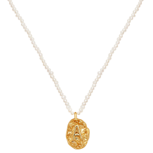 Pearl Letter Necklace - Amber Sceats - Modalova