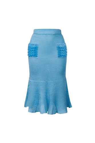 Baby Knit Skirt With Handmade Details - ANDREEVA - Modalova