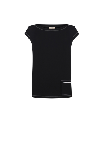 Cotton T-shirt with a Pocket - INNNA - Modalova