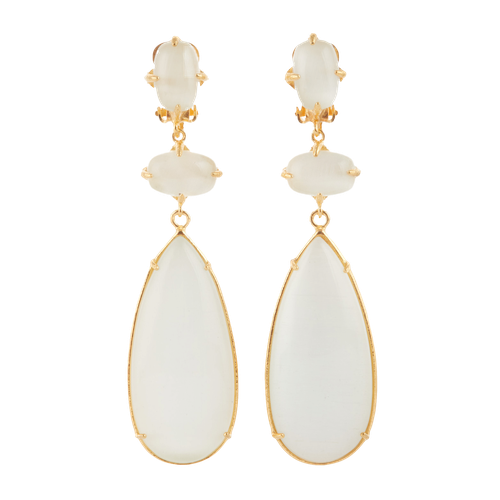 Francesca Earrings White - Christie Nicolaides - Modalova