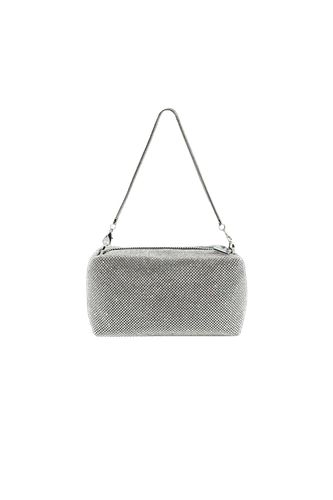 Silver crystals mini handbag - Daniele Morena - Modalova