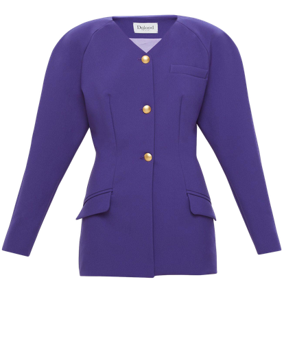 Purple Blazer - Dalood - Modalova