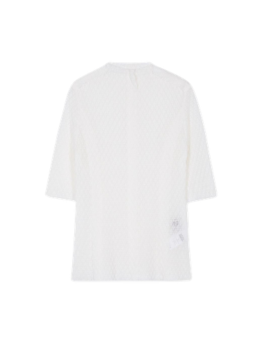 Un Half Sleeve Jersey Top - White - EENK - Modalova