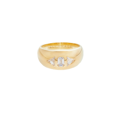 Multi Diamond Bubble Ring - Ali Grace Jewelry - Modalova