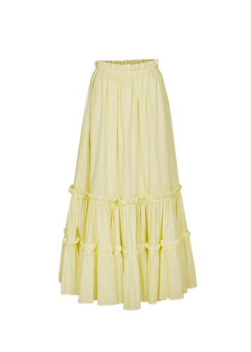 Yellow Ruffle Skirt - F.ILKK - Modalova