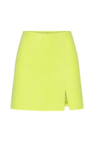 Vance Mini Skirt in Lime - Nazli Ceren - Modalova