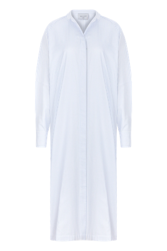 Ivory Cotton Shirt Dress - Nazli Ceren - Modalova