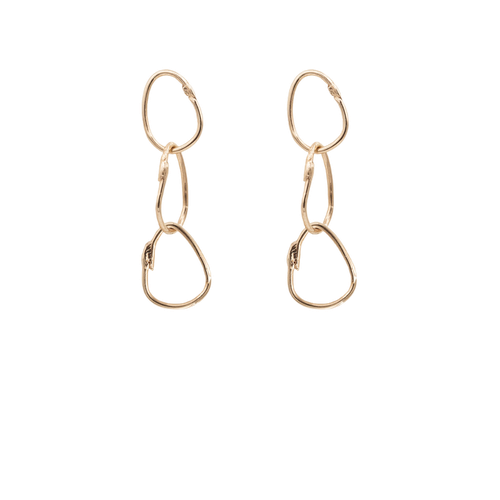 Tiny Triple Rose Gold Drop Earrings - Ali Grace Jewelry - Modalova