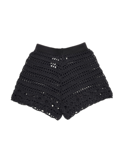 SARAH Hand-crochet shorts black - Leap Concept - Modalova