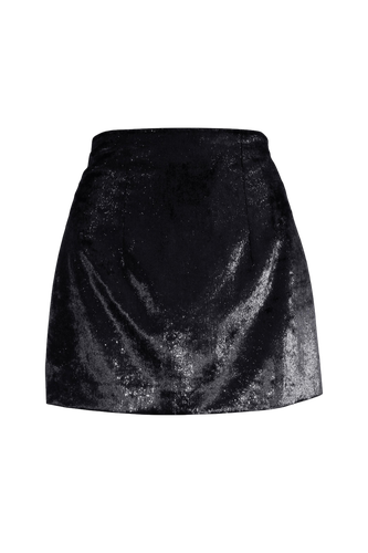 Lurex Velvet Mini Skirt - L’MOMO - Modalova