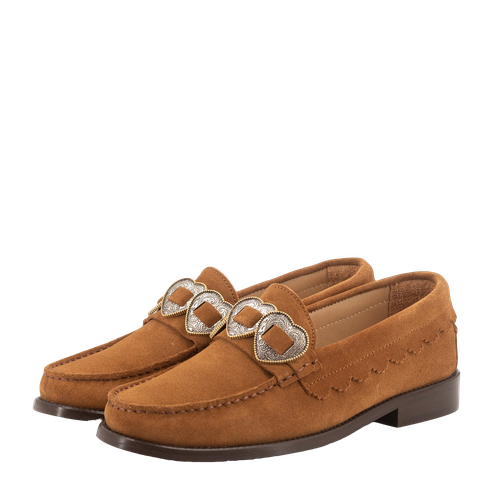 ELIA BROWN SUEDE LOAFERS - Toral - Modalova