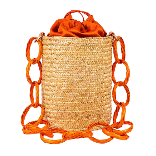 Orange Blossoms Raffia Bucket - Ara Sunwear - Modalova
