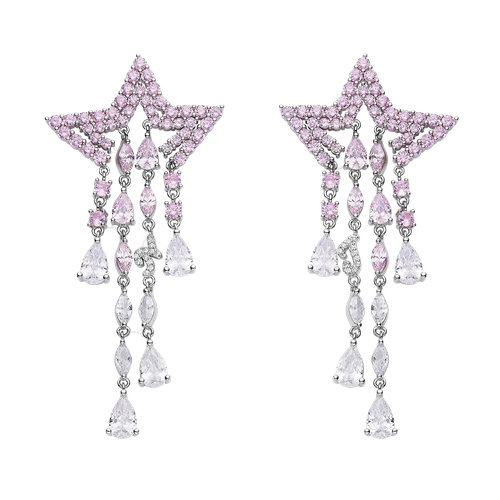 Pink Aria Earrings (Final Sale) - Nana Jacqueline - Modalova