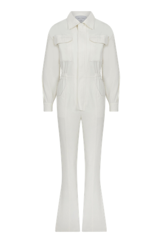 Dorothy Cotton Jumpsuit In White - Nazli Ceren - Modalova