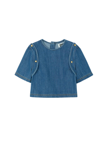 Uplaud Transformative Denim Top - Denim Blue - EENK - Modalova