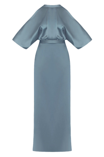 DEVA blue cold shoulder maxi dress - UNDRESS - Modalova