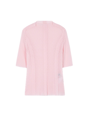 Un Half Sleeve Jersey Top - Light Pink - EENK - Modalova