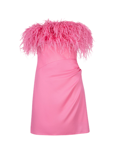Pink Feather Dress - F.ILKK - Modalova