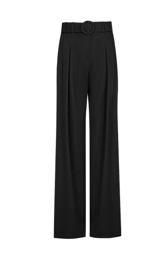 Black Belted Pants - F.ILKK - Modalova