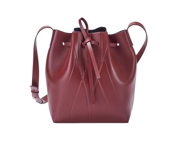 Geo Bucket Bag Mini Bordeaux - Alesya  Orlóva - Modalova