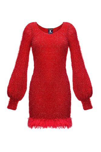 Handmade Knit Dress With Glitter - ANDREEVA - Modalova
