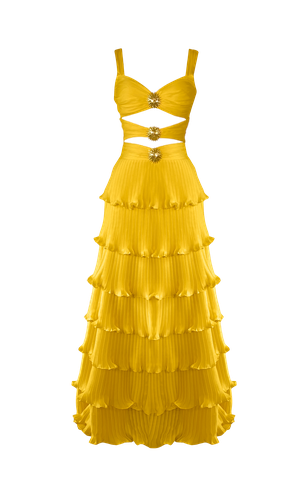 Devin Dress - Yellow - Gigii's - Modalova