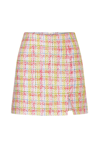 Irma Cotton Tweed A-Line Skirt - Nazli Ceren - Modalova
