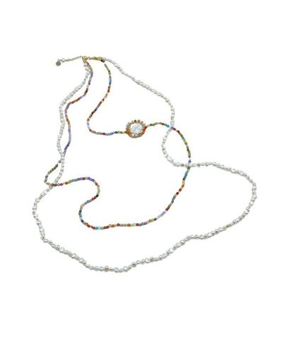 Iris Polka 14k Recycled Gold Filled Multi Layers Necklace - Carolina Wong - Modalova