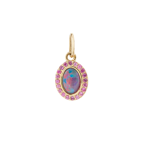 Opal, Pink Sapphire & Gold Charm - Ali Grace Jewelry - Modalova