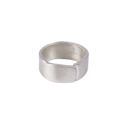Wide Plain Sterling Silver Overlap Ring - Ali Grace Jewelry - Modalova