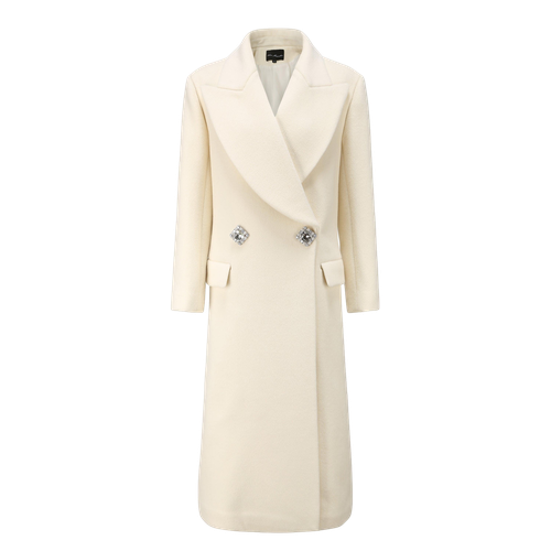 Gabriella Coat in White - Nana Jacqueline - Modalova