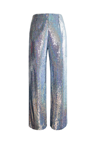 Psychedelic Straight Legged Sequin Pants - L’MOMO - Modalova