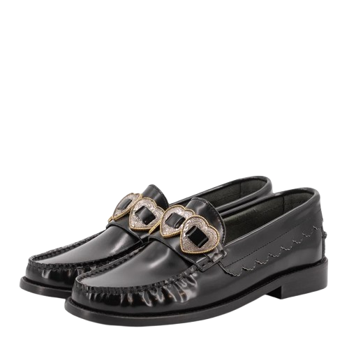 ELIA BLACK LEATHER LOAFERS - Toral - Modalova