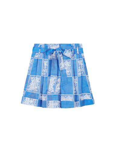 Umbrella Two-tuck Shorts - Blue - EENK - Modalova