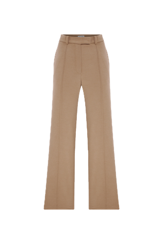 Millie Wool Trousers in Beige - Nazli Ceren - Modalova