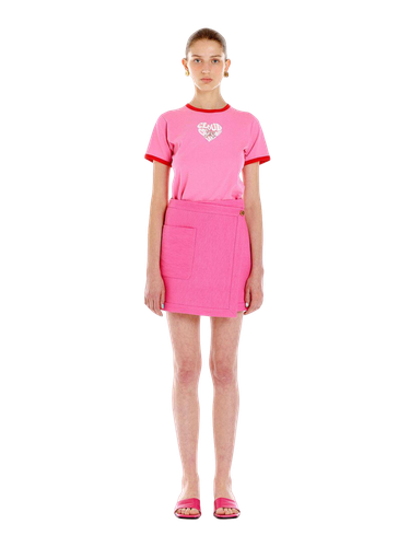 Uemp Mini Wrap Skirt - Pink - EENK - Modalova