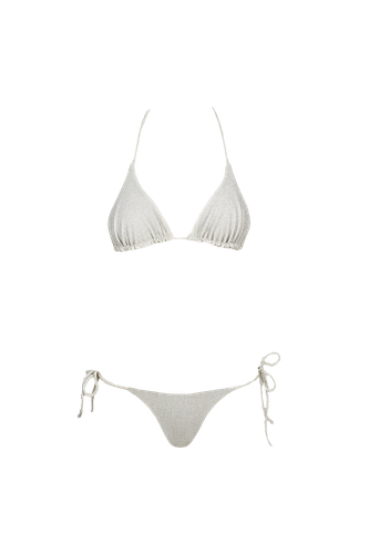 Triangle Bikini in Silver - Bottom - Sara Cristina - Modalova