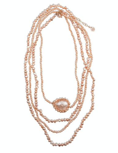 Polka Rainbow Pearls Multi Layered Necklace - Carolina Wong - Modalova