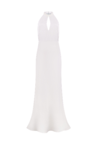 Open back maxi dress - Total White - Modalova