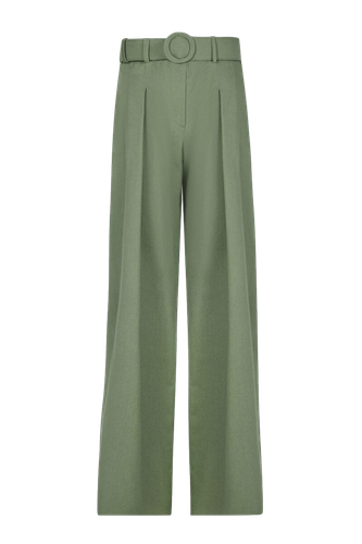 Green Belted Pants - F.ILKK - Modalova