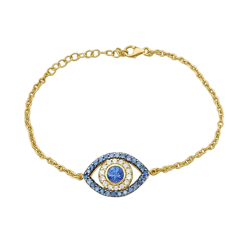 Blue Sapphires Eye Bracelet - Cyclades - Modalova
