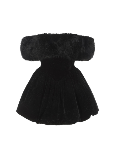 Candice Velvet Dress (Black) - Nana Jacqueline - Modalova