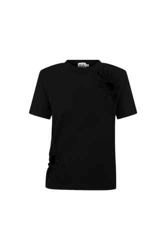 Alaya - Tshirt With Ring 2 Cut-Outs - ILA - Modalova