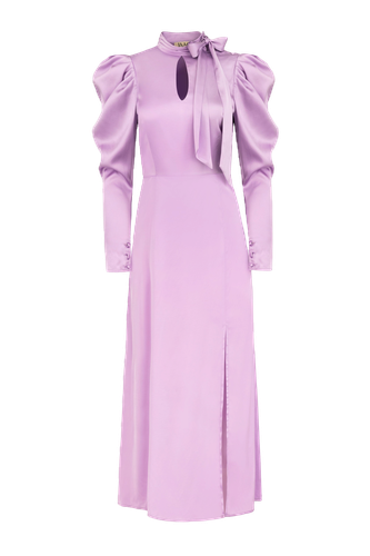 Tie-detailed dress in Lilac - JAAF - Modalova