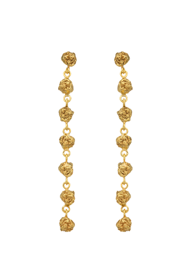 Archaic Long Earrings Gold - Eva Remenyi - Modalova