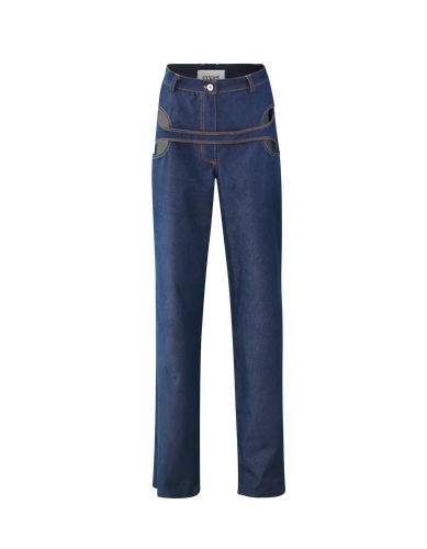 MATEA Denim Trousers - MAET - Modalova