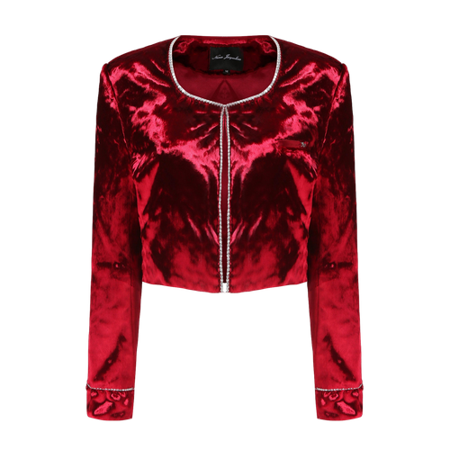 Gia Red Velvet Jacket - Nana Jacqueline - Modalova