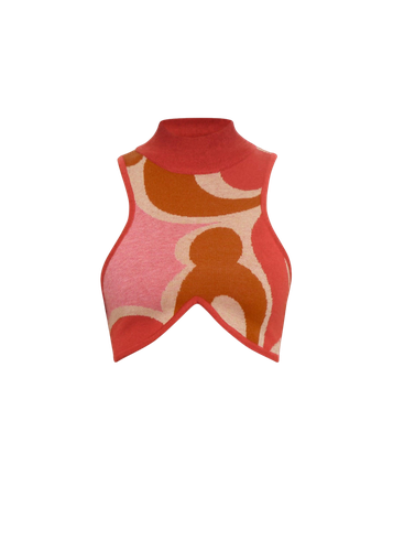 Ally Caro Print Knit Top - Andrea Iyamah - Modalova
